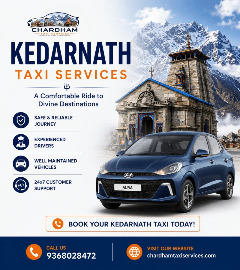 Kedarnath Taxi Package from Haridwar, Rishikesh or Dehradun