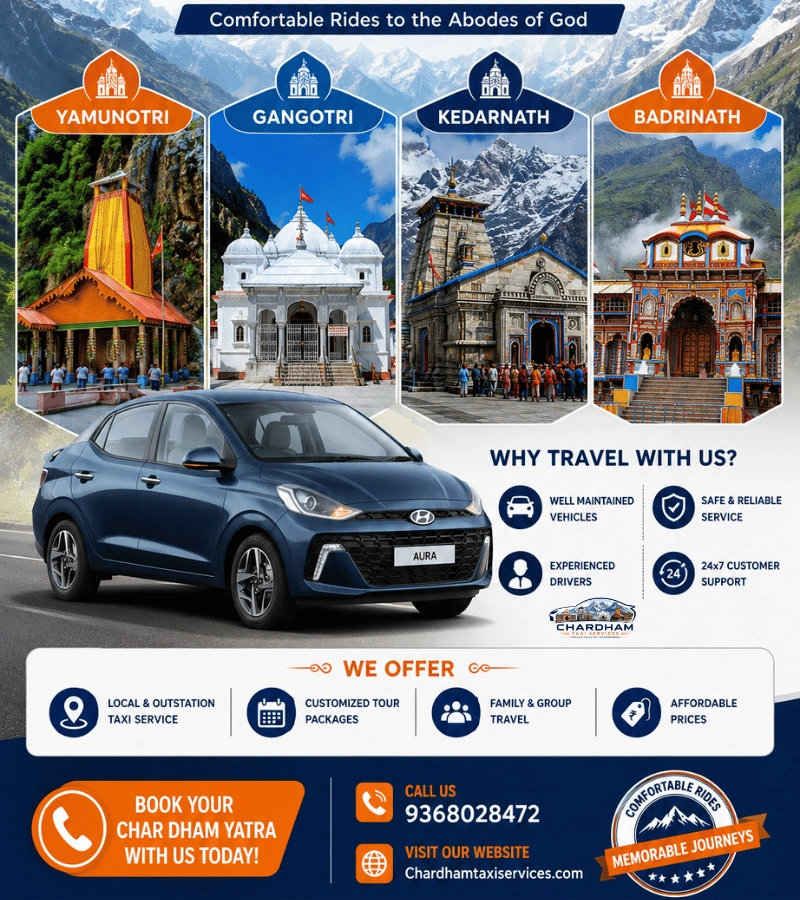 Char Dham Taxi Package