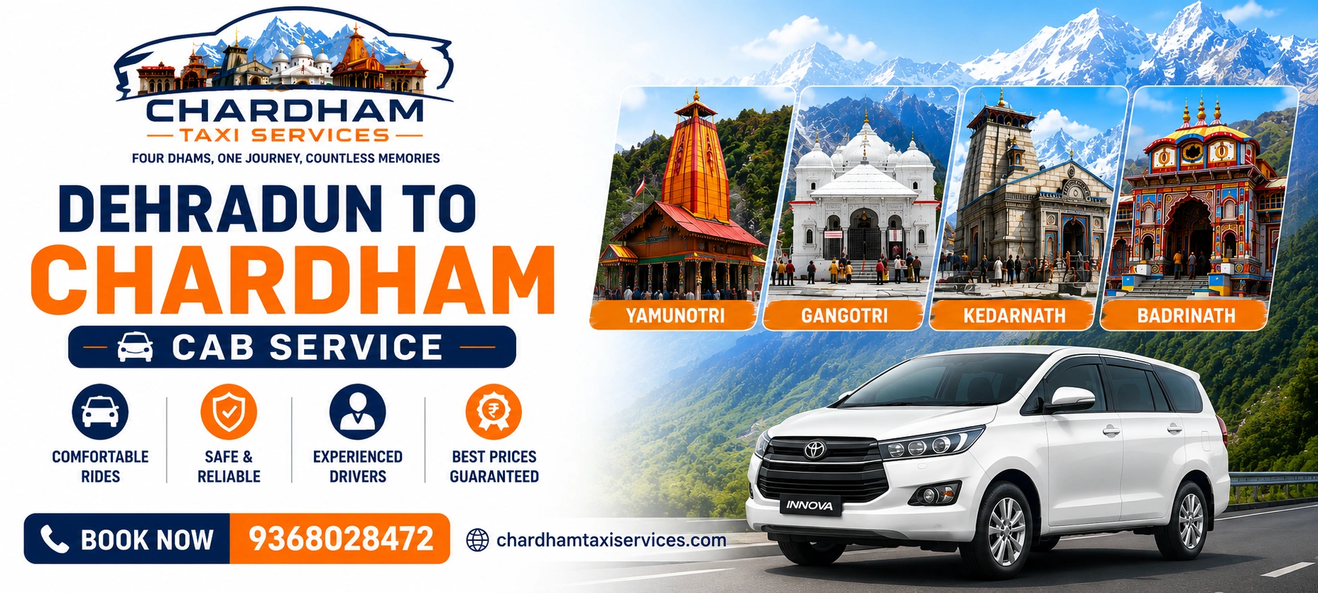 Char Dham taxi hill route Uttarakhand