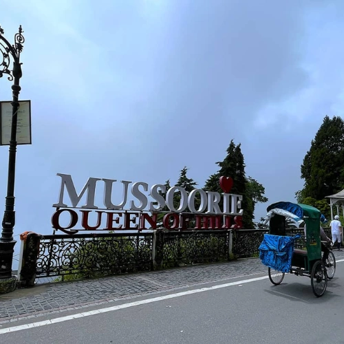 Mussoorie hill station and Mall Road view