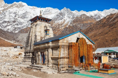 Kedarnath Temple stone structure close-up