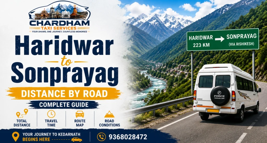 Haridwar to Sonprayag Distance by Road – Complete Guide