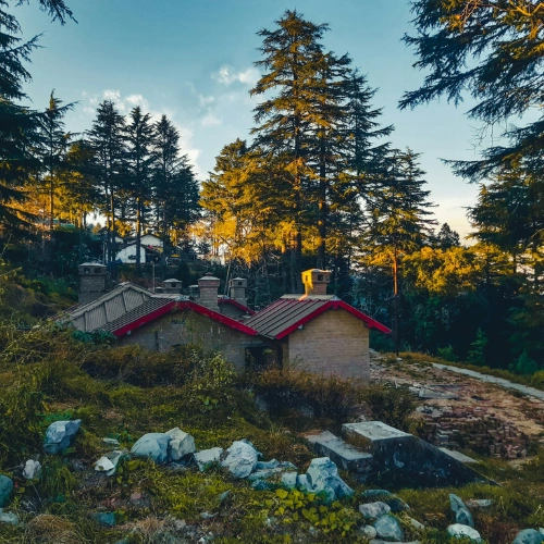 Panoramic Himalayan view from Mukteshwar