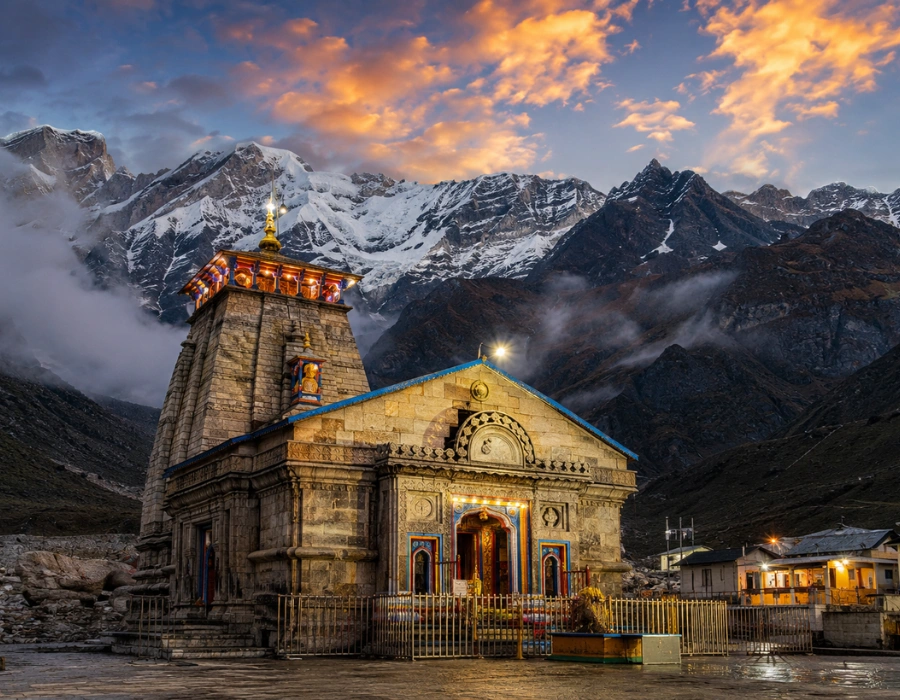 Kedarnath Temple in the Himalayas