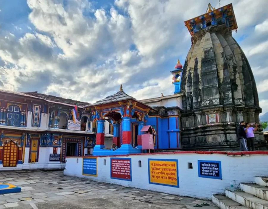 Ukhimath town, winter seat of the Kedarnath deity