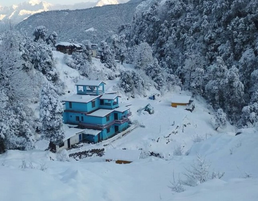 Duggalbitta settlement near Chopta, base for the Tungnath trailhead