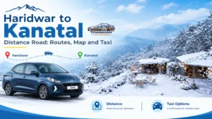 How to reach kanatal from haridwar
